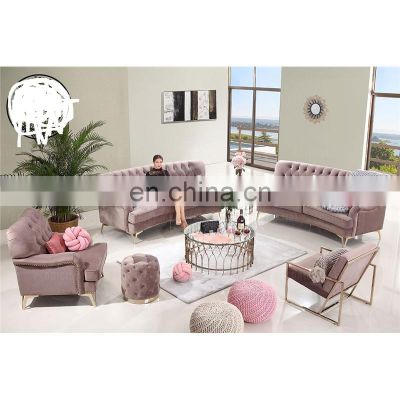 high quality modern fabric living room sofas 1+2+3 velvet sofa set designs for living room furniture
