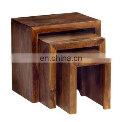 wooden side table