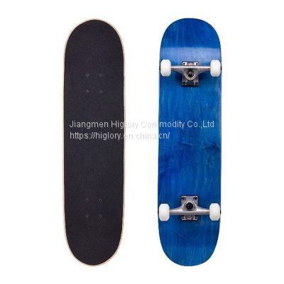 Hot selling in Amazon High Quality Wooden Blank Skateboard with Complete Deck