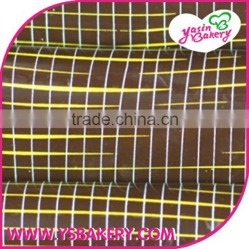 Grid Square Chocolate Transfer Sheets