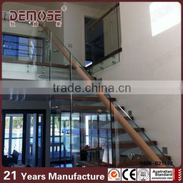 indoor staircase decorative plexiglass railing