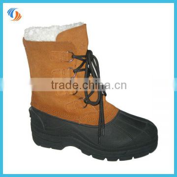 2013 fashion leather snow boots