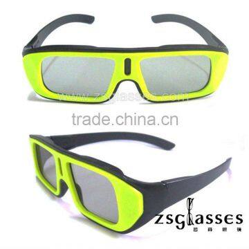 Cheap Promotion imax active red/cyan/blue 3d glass/3d glasses/3d eyewear plastic polarized polarizer film Factory Custom logo