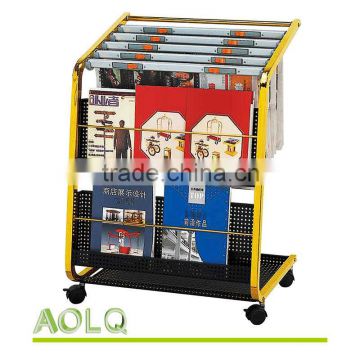large foldable magazine display rack/ information rack