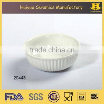 white color ceramic custom ramekin mould