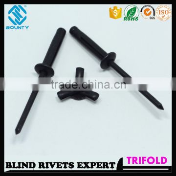 HIGH QUALITY FACTORY BLACK OXIDATION COLOR TRIBULB RIVETS FOR GLASS CURTAIN WALL
