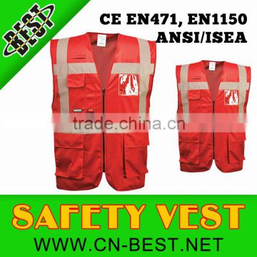 Red safety vest,Hi Visibility Safety Vests - Coloured Waistcoats