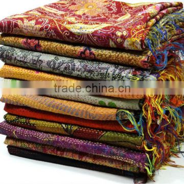 Vintage Silk Kantha Scarves
