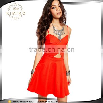 2016 Fashion Designs Red Summer Latest Women Mini Dresses