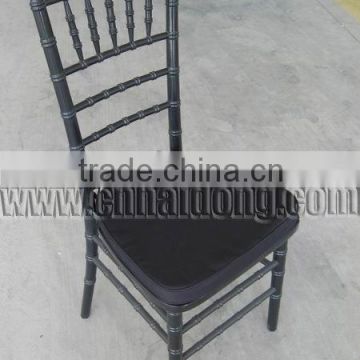 Black Chiavari Chair with Black Cushion