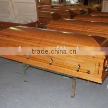 european style wood casket