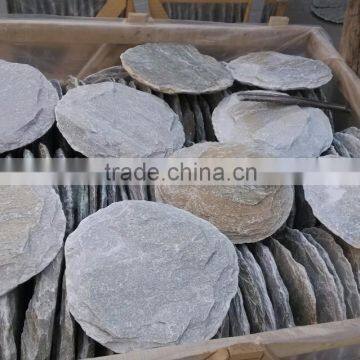 slate garden round flagstone