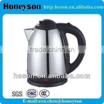 Stainless Steel 1.7L good quality electric boil samovar kettle/restaurant water boiler