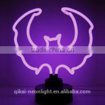 Customer design bat shape neon light table lamp