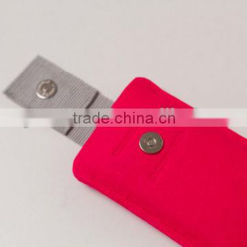 red color felt mobile phone bag for sales