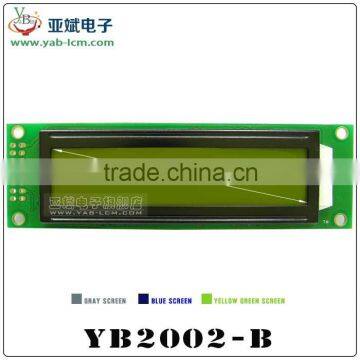 STN Positive Yellow Green 20x2 Character 2002B LCD Module