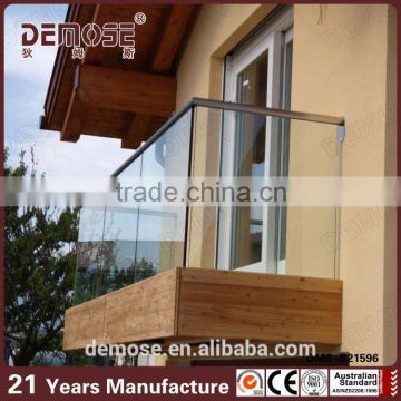 tempered glass safety guard rails exterior glass railing