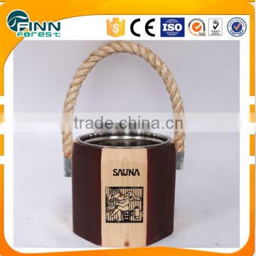 Finn Forest Guangzhou factory sauna accessories sales KD-005D 5L small durable sauna bucket