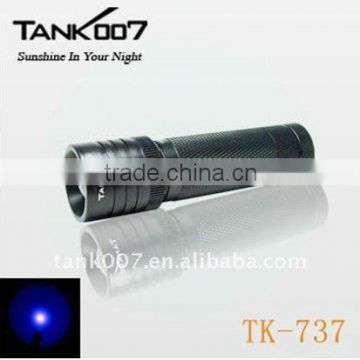 Tank007 TK737 Zoomable 3W 395nm UV Flashlight