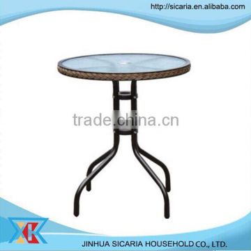 Outdoor / Patio wicker 5mm thickness temper glass table                        
                                                Quality Choice