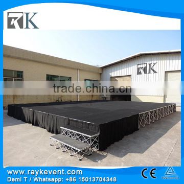 Cheaop portable stage, hydraulic revolving stage, stage truss system for sale