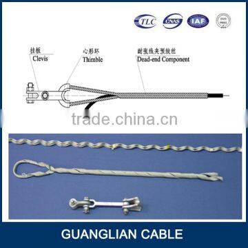 china manufacturing overhead power line fitting OPGW dead-end optical fiber cable clamp