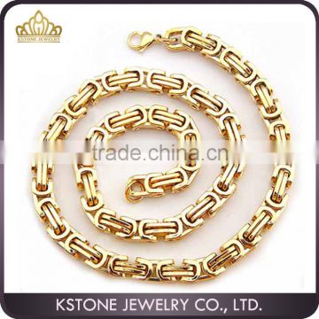KSTONE Stainless Steel Gold Necklace Chain for men
