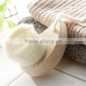 Soft Nylon Hair Wooden Cleaning Face Brush