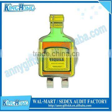 Beer bottle shape promotion hat clip