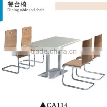 Standard indoor mindi wood furniture dining room sets CA114
