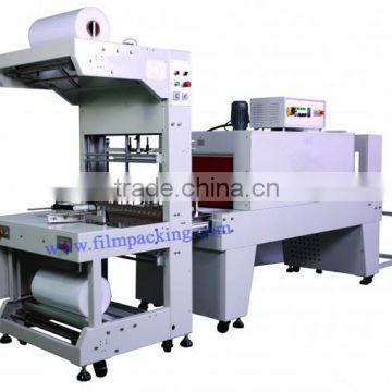 Automatic bottle packing machine with shrink film