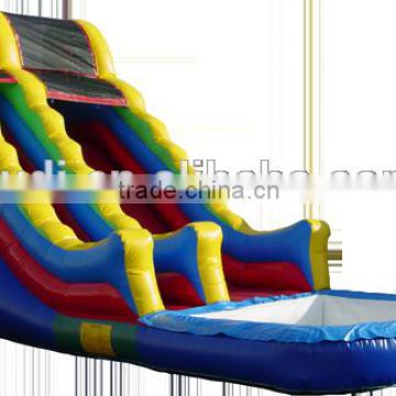 Inflatable water slide with pool for kids