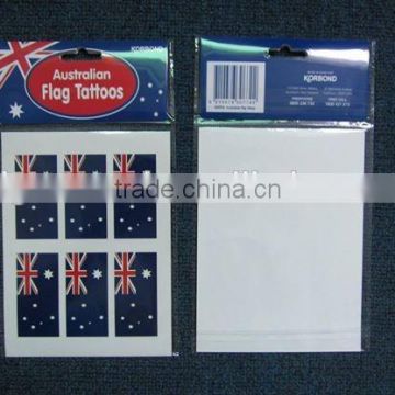 Non-toxic and Safe Colored Australian Flag Tattoo Sticker