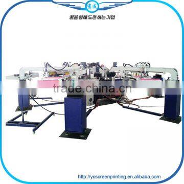 Hot Sale 6 Colors Full Auto Spider T shirt Screen Printing Press Machine