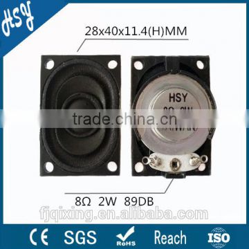 Hot sale cheap 28x40mm 8ohm 2w speaker for pc