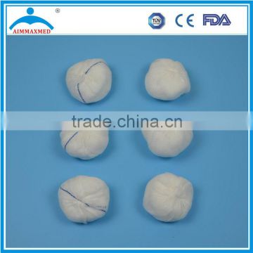 Non sterile absorbent disposable surgical cotton balls with x-ray used