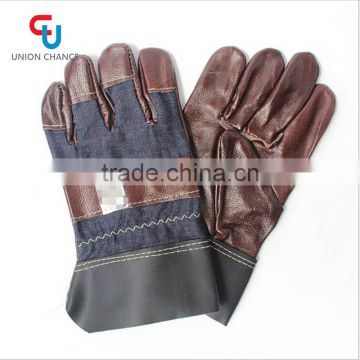 leather gloves Construction Double Palm Leather gloves Brick factory work Gloves