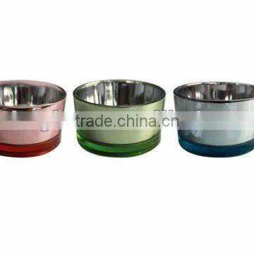 plating votive glass candle holder