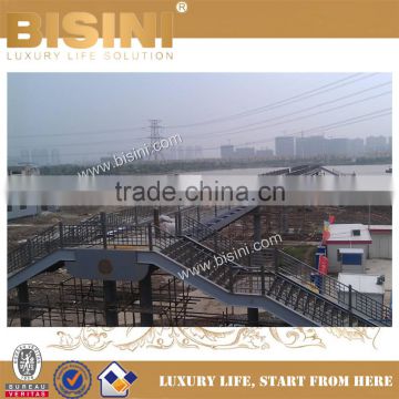 Long Span Steel Bridge of Wuxi Metro Station, Metal Construction Bridge,Stable Metal Structure Assembled Bridge(BF08-Y10028)