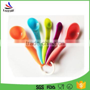 High quality food grade silicone baby spoon with factroy price