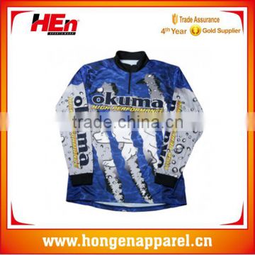 Hongen apparel Hot Sale popular OEM profession fishing jersey