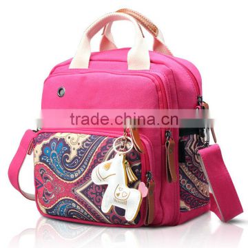 wholesale new fashion red color custom print Boho back pack