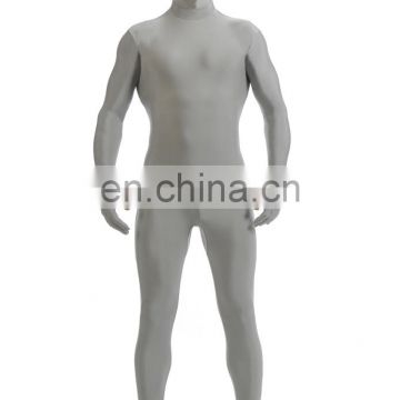 Silvery Grey Spandex Lycra Full Body Second Skin Suits Morph Costumes