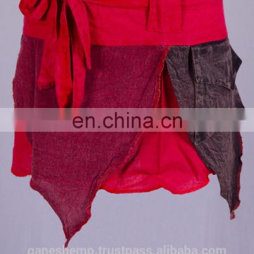 Bohemian Mini Red Summer Hip Skirt HHCS 118 A