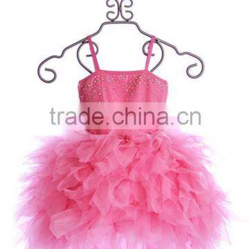 Top selling fashion boutique baby girl chiffon TUTU dress design puffly dancing dress