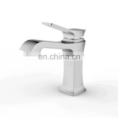 Public hotel toilet  use brass water saving self closing push basin pillar time delay tap faucet