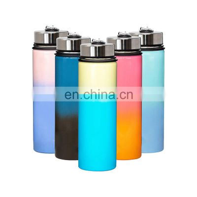 2021 20oz Blank Sublimation Tumblers Straight Glitter Vacuum Double Wall Stainless Steel 304 Dinnerware Set