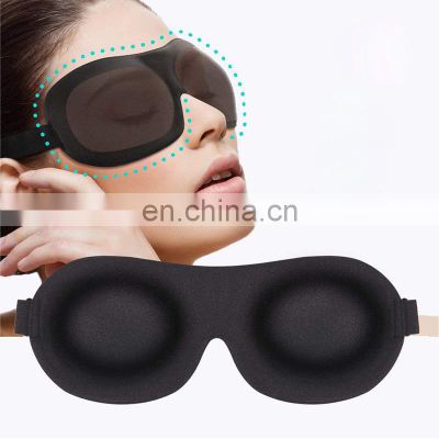 Polyester Sleep Mask Nose Bazzle Memory Foam Space Eyemask 3D Eye Cover with Djustable Strap
