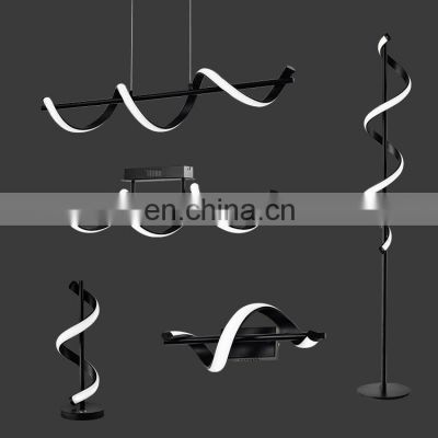 HUAYI Best Factory Price Simple Style Home Study Room Hotel Modern Dinning Room 24W LED Floor Lamp
