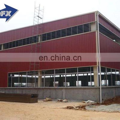 China structural steel frame pre engineering metal cladding tire workshop storage sheds